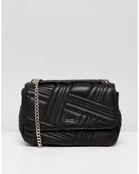 DKNY Allen Leather Bag In Black Gold