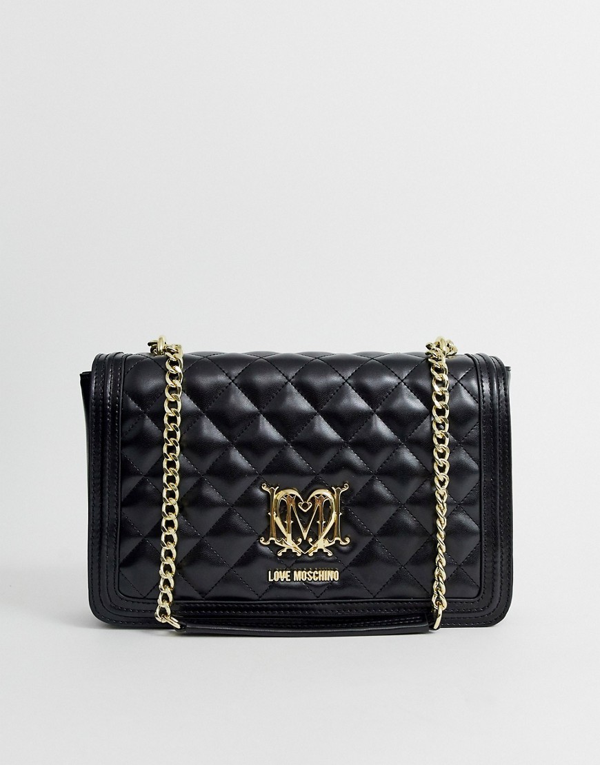 black moschino bag