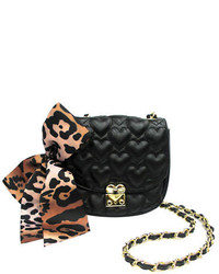 Betsey Johnson Be Mine Again Quilted Heart Crossbody Bag