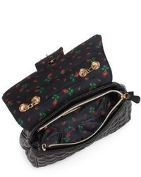 Betsey Johnson Be My Baby Quilted Faux Leather Crossbody