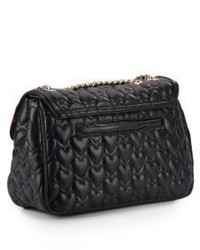 Betsey Johnson Be My Baby Quilted Faux Leather Crossbody