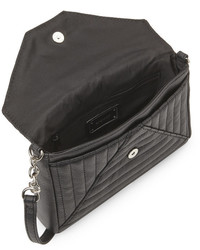 Nine West Black Line Day Quilted Crossbody