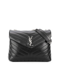 Saint Laurent Black Lou Lou Leather Shoulder Bag