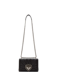 Dolce And Gabbana Black Medium Devotion Bag