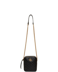 Gucci Black Mini Gg Marmont Crossbody Bag