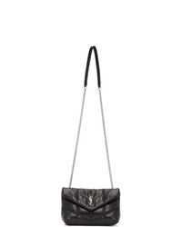 Saint Laurent Black Mini Puffer Loulou Bag