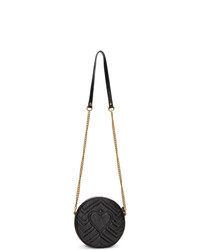 Gucci Black Mini Round Marmont Bag