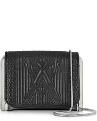 Jean Paul Gaultier Black Quilted Leather Crossbody Bag