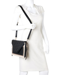Melie Bianco Black Sandy Quilted Crossbody