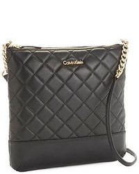 Calvin Klein Diamond Quilted Leather Crossbody Bag