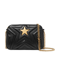 Stella McCartney Embellished Quilted Faux Leather Camera Bag