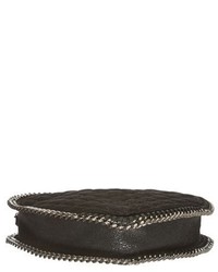 Stella McCartney Falabella Heart Quilted Faux Leather Crossbody Bag Black