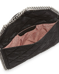 Stella McCartney Falabella Mini Crossbody Quilt Bag Black