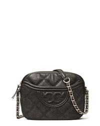 Tory Burch Fleming Distressed Quilted Leather Crossbody Bag