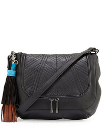 French Connection Gabby Faux Leather Crossbody Bag Black