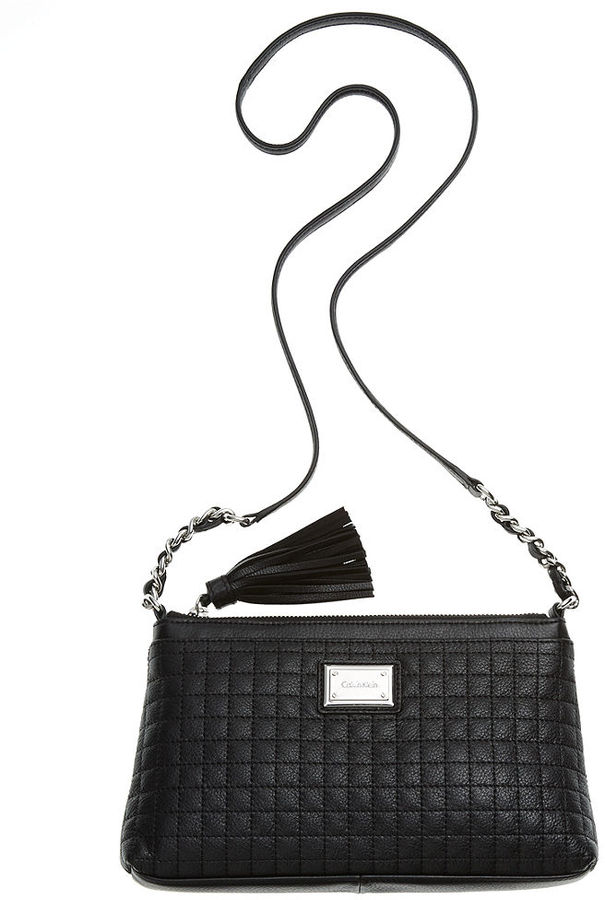 mini excuus Ironisch Calvin Klein Hastings Pebble Crossbody, $168 | Macy's | Lookastic