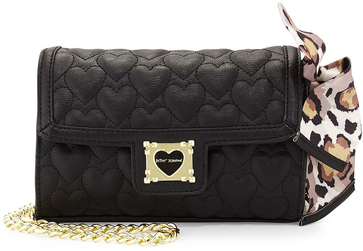 betsey johnson black crossbody