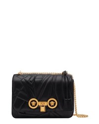 Versace Icon Logo Quilted Leather Shoulder Bag