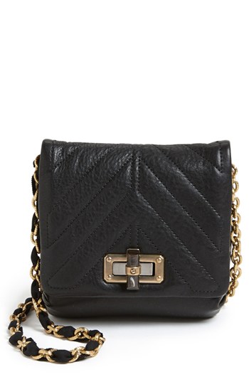 Lanvin Happy Mini Leather Crossbody Bag Black, $1,685 | Nordstrom ...