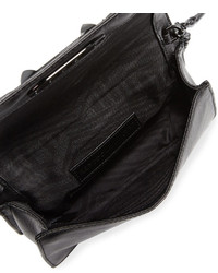 Rebecca Minkoff Love Small Chevron Quilted Crossbody Bag Black