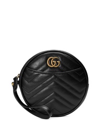 Gucci Marmont 20 Leather Wristlet Clutch