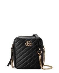 Gucci Mini Marmont 20 Leather Crossbody Bag