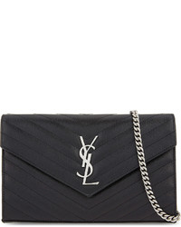 Saint Laurent Monogram Leather Cross Body Bag