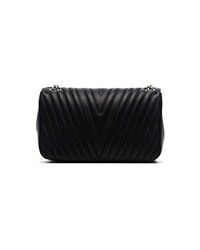 Stella McCartney Navy Star Quilted Faux Leather Shoulder Bag