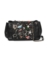 Saint Laurent Nolita Medium Embellished Quilted Leather Shoulder Bag