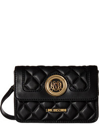 Love Moschino Quilted Crossbody W Detachable Wallet