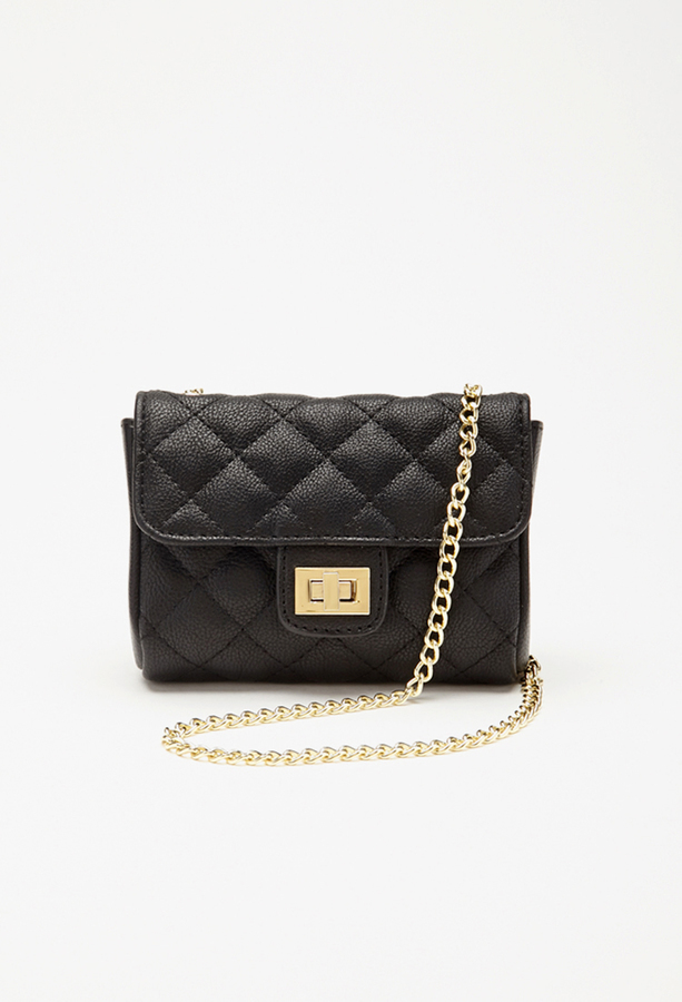 Forever 21 Quilted Faux Leather Crossbody 14 Forever 21