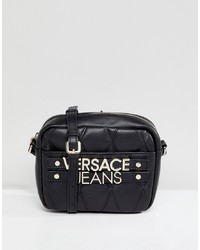 Versace Jeans Quilted Logo Mini Cross Body Bag