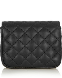 Moschino Quilted Mini Leather Shoulder Bag