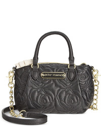 Betsey Johnson Quilted Rose Mini Crossbody