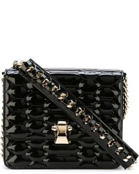 Roberto Cavalli Quilted Python Effect Cross Body Bag
