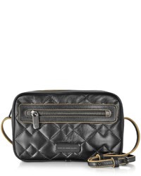 Marc by Marc Jacobs Sally Black Moto Quilted Leather Crossbody