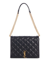 Saint Laurent Small Becky Quilted Lambskin Leather Shoulder Bag