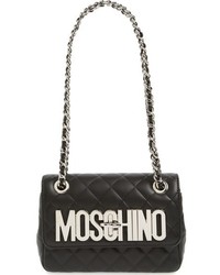 Moschino Small Letters Quilted Leather Shoulder Bag