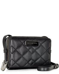 Marc by Marc Jacobs Sophisticato Black Quilted Leather Crossbody Bag
