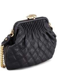Marc Jacobs Stam Little Quilted Leather Crossbody Bag Black