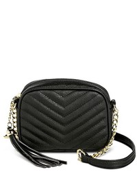 Mossimo Supply Co Quilted Crossbody Faux Leather Handbag With Tassel Supply Co