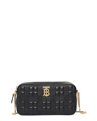 Burberry Tb Quilted Check Leather Camera Crossbody Bag