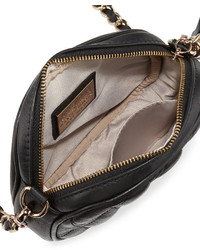 Valentino By Mario Valentino Nina Quilted Leather Crossbody Bag Black