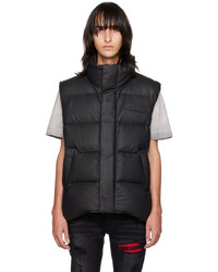 Mackage Black Quilted Leather Down Vest
