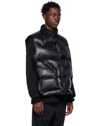 Mastermind World Black Rocky Mountain Featherbed Co Edition Leather Down Vest