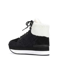 Trussardi Jeans Lace Up Quilted Sneakers