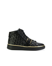 Balmain Quilted High Top Sneakers