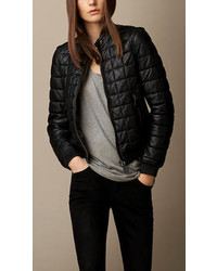 Burberry Quilted Leather Bomber Jacket