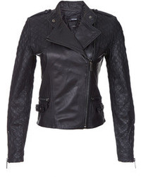 Scoop Quilted Leather Moto Jacket