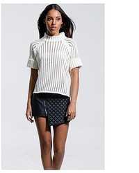 Concrete Runway Nyfw Quilted Leather Mini Skirt